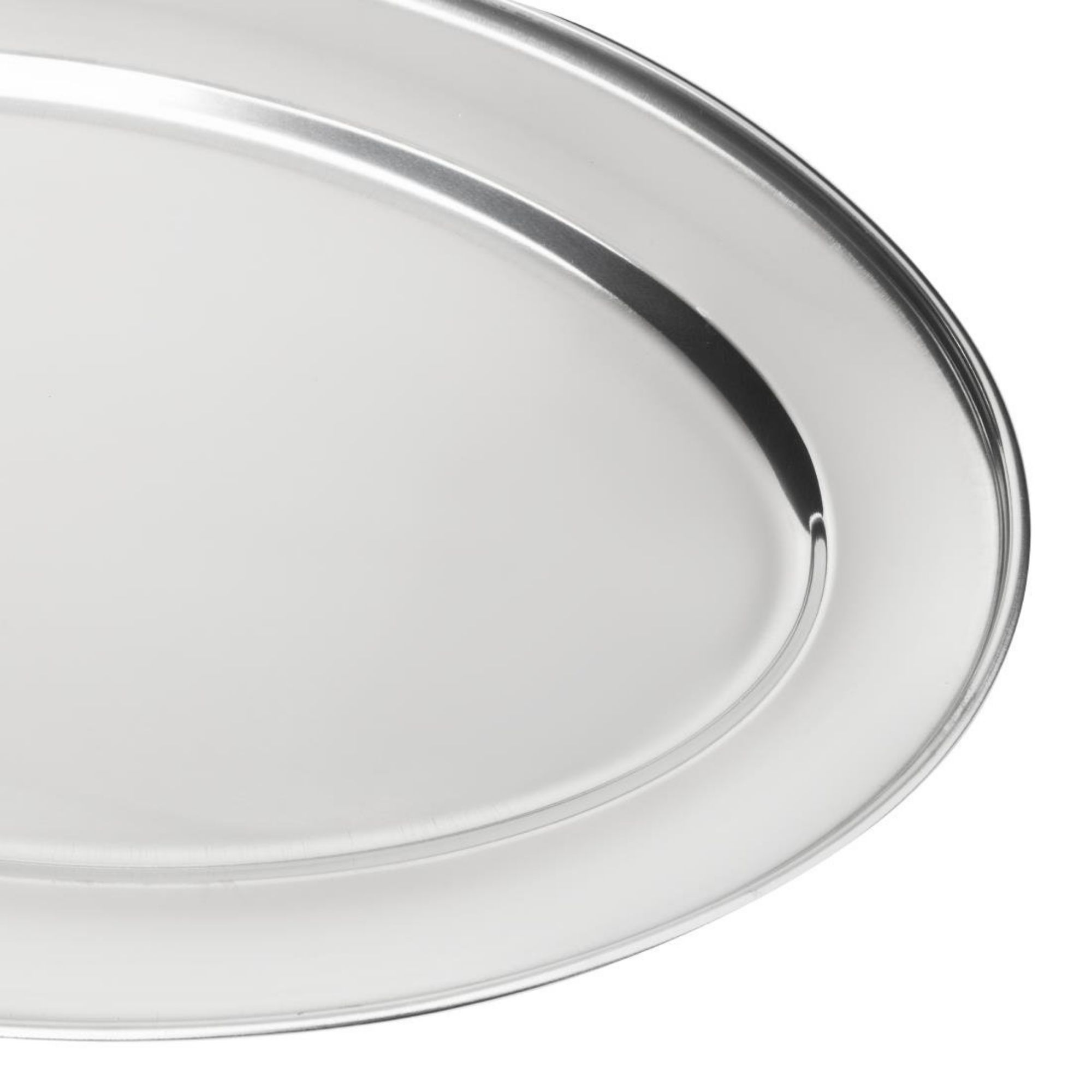Picture of Olympia Stainless Steel Oval Serving Tray 500mm