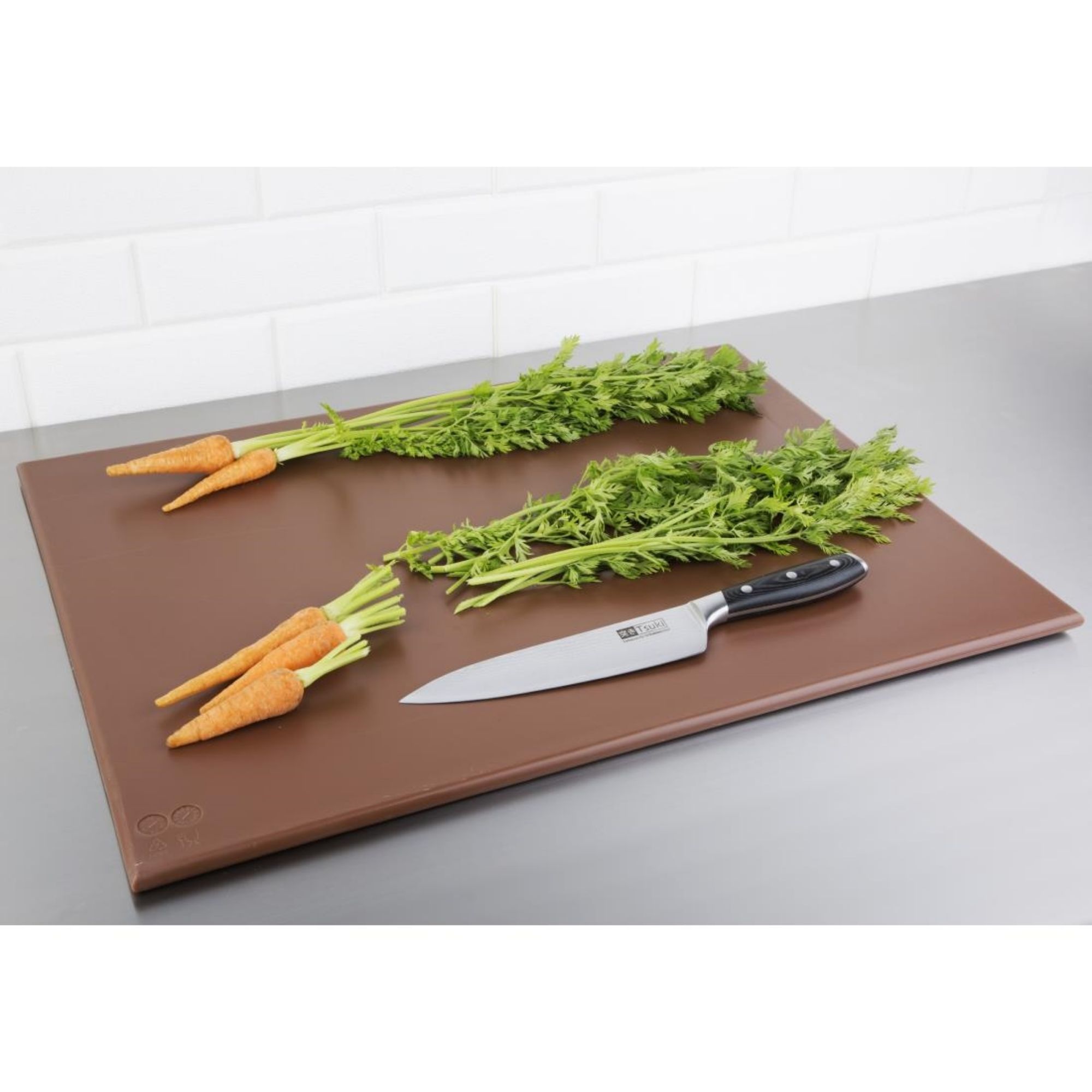 Picture of Hygiplas High Density Brown Chopping Board Large 600x450x12mm