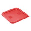 Picture of Hygiplas Square Food Storage Container Lid Red Small