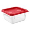 Picture of Hygiplas Square Food Storage Container Lid Red Small