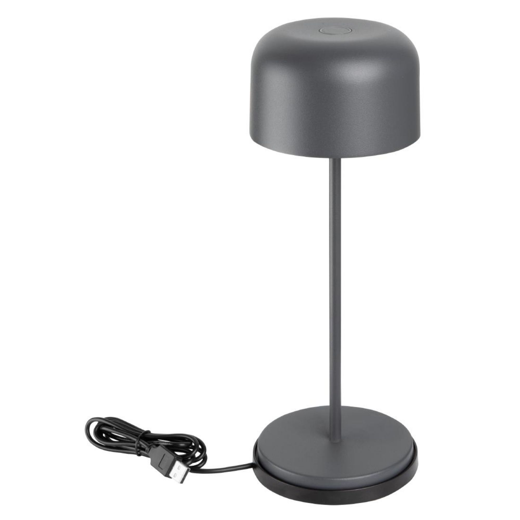 Picture of Olympia Siena Table Lamp Round Dome Grey 300mm