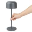Picture of Olympia Siena Table Lamp Round Dome Grey 300mm