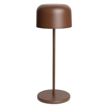 Picture of Olympia Siena Table Lamp Round Dome Chestnut 300mm