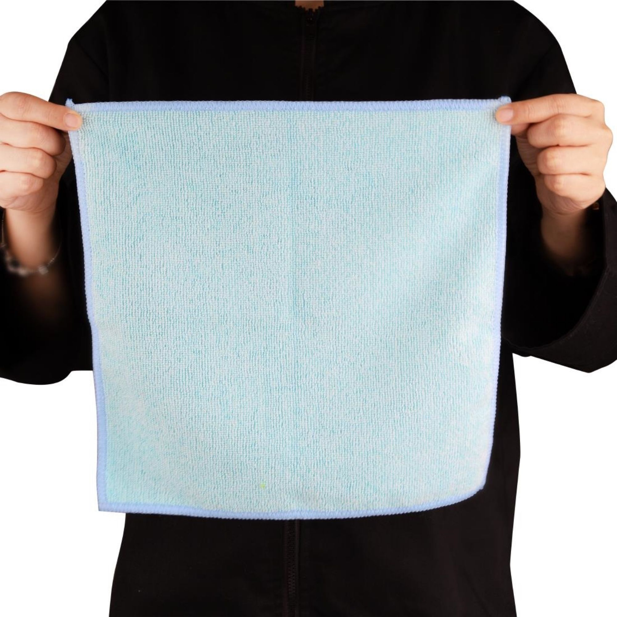 Picture of Jantex Microfibre Cloths Blue 400x400mm (5 Pack)