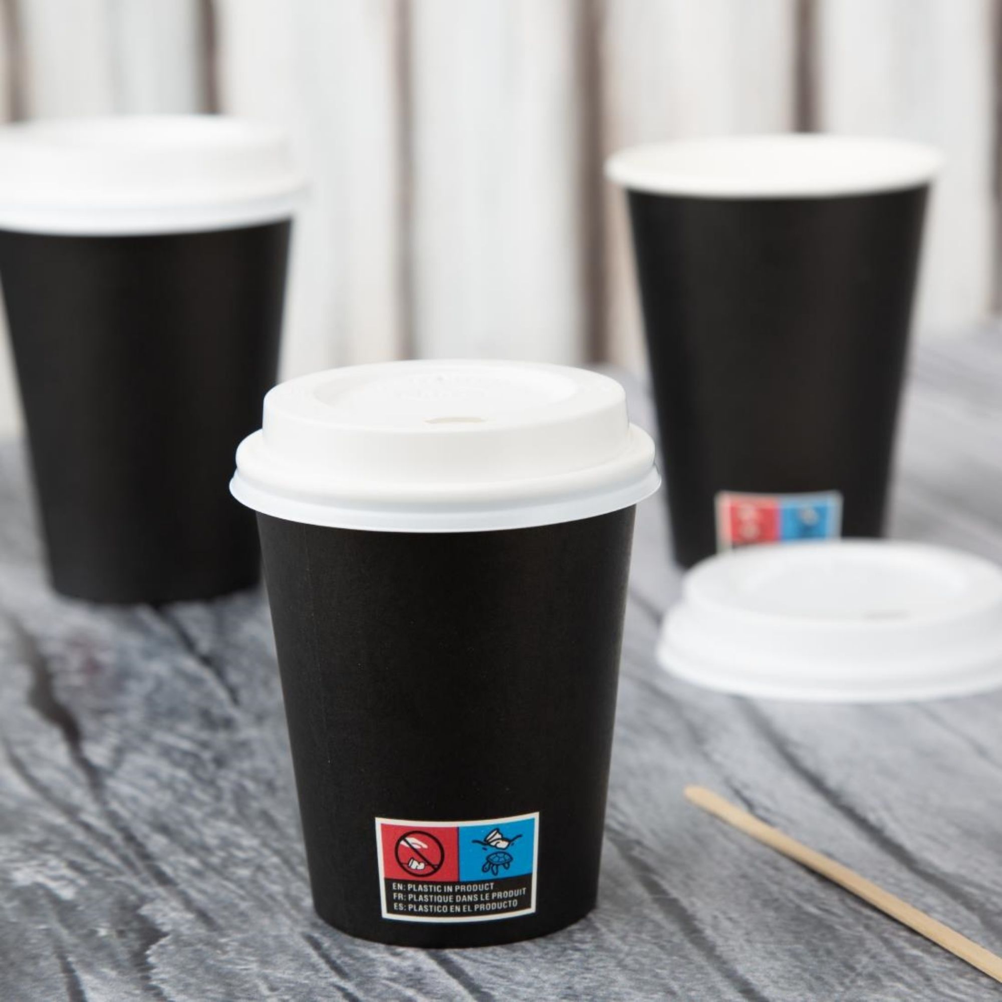 Picture of Nisbets Essentials Hot Cups and Lids Pack 12oz (300 Pack)