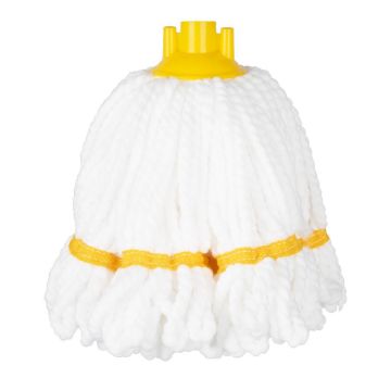 Picture of Jantex Microfibre Mop Head Yellow Stripe 150g