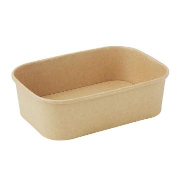 Picture of Fiesta Recyclable Rectangular Food Containers 650ml (300 Pack)