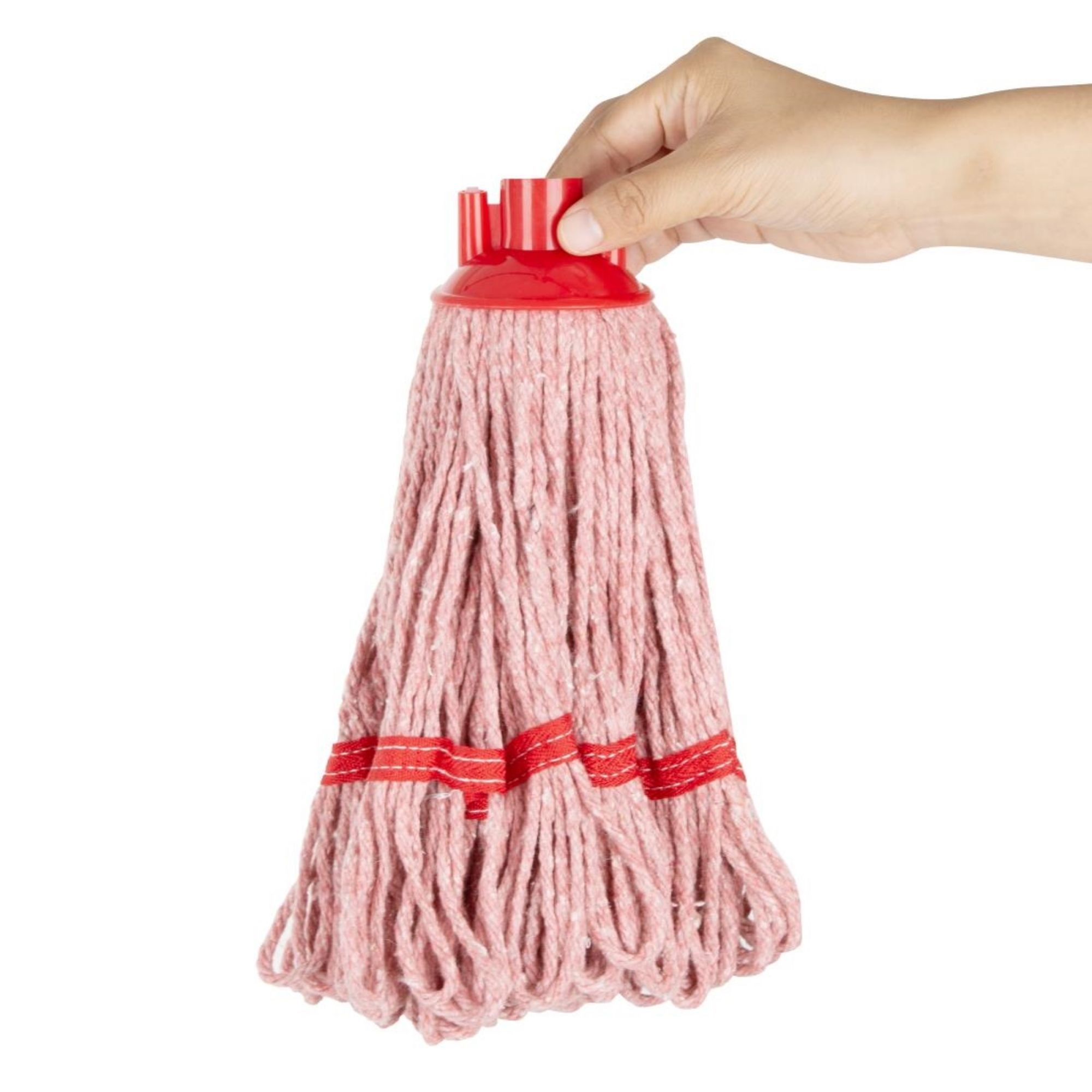 Picture of Jantex Deck Mop Head Red Stripe 200g