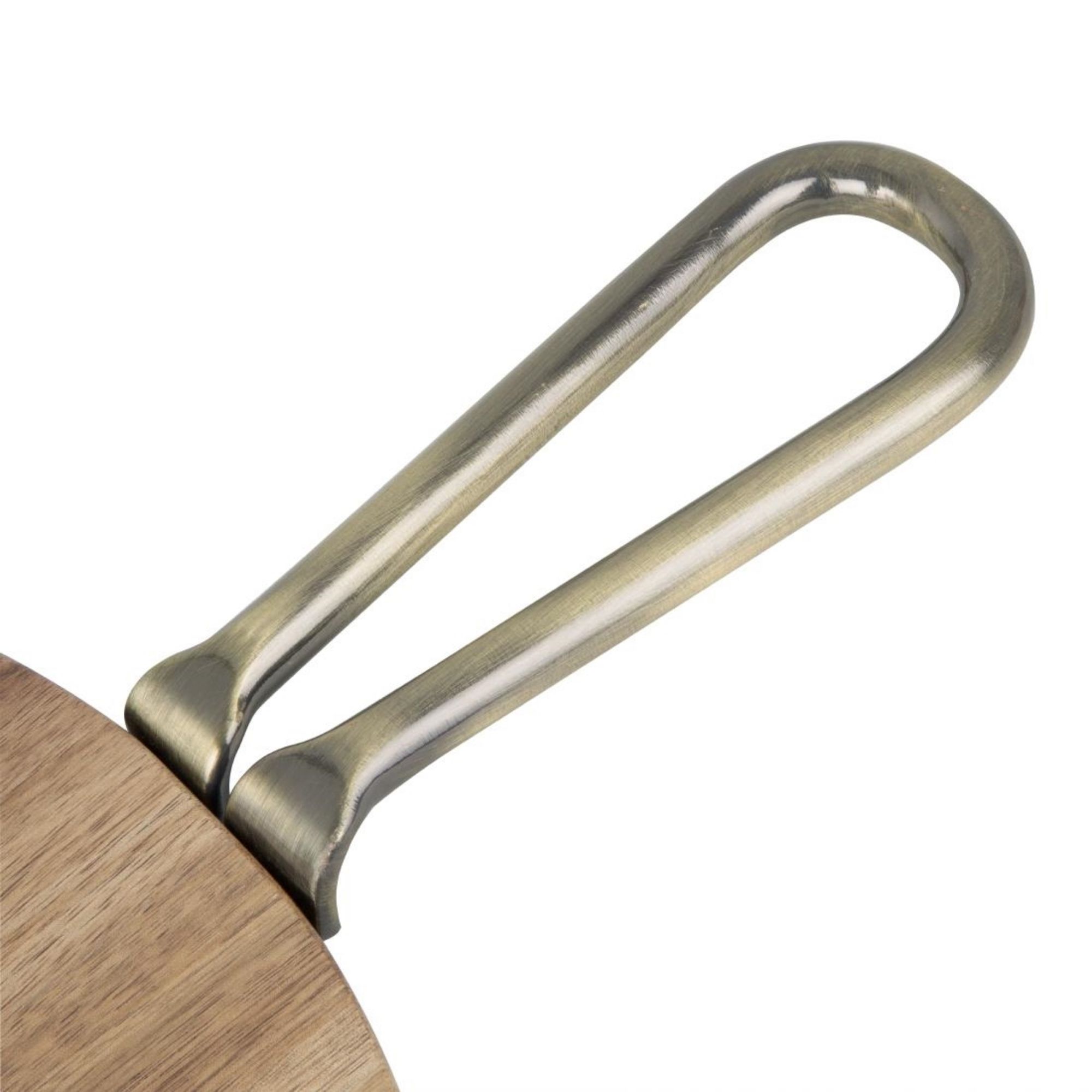 Picture of Olympia Round Paddle Board Acacia Wood With Metal Handle 458x305mm