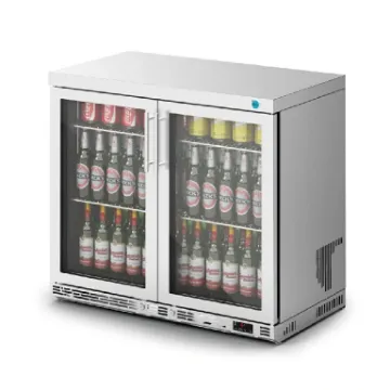 Picture of IMC Ventus V90 Bottle Cooler [Front Load] - Glass Door - Stainless Steel Frame - H 800 mm - W 900 mm - R290