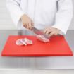 Picture of Hygiplas Thick Low Density Red Chopping Board Large 600x450x20mm