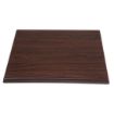 Picture of Bolero Pre-drilled Square Tabletop Dark Brown 600mm