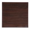 Picture of Bolero Pre-drilled Square Tabletop Dark Brown 600mm