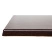 Picture of Bolero Pre-drilled Square Tabletop Dark Brown 600mm
