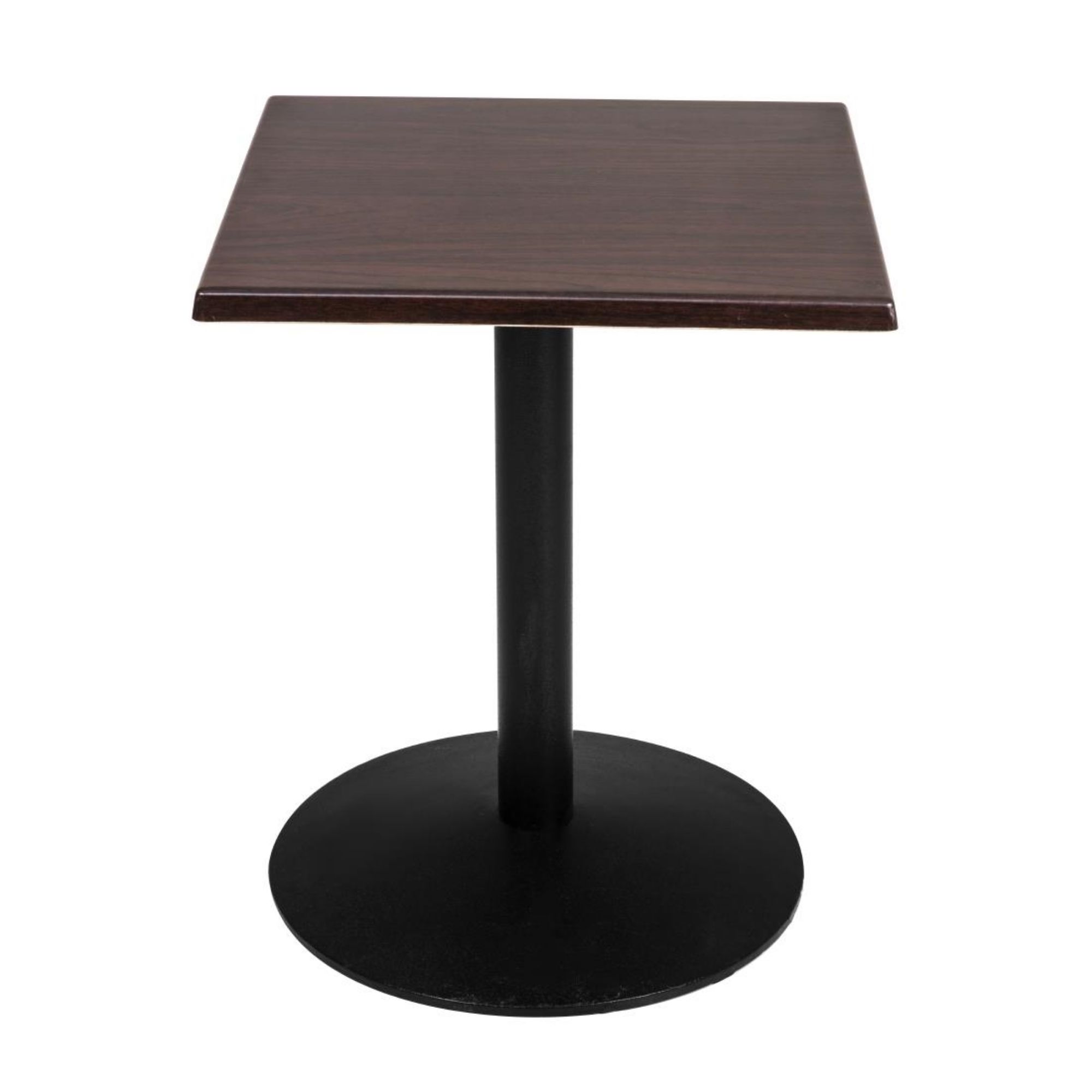 Picture of Bolero Pre-drilled Square Tabletop Dark Brown 600mm