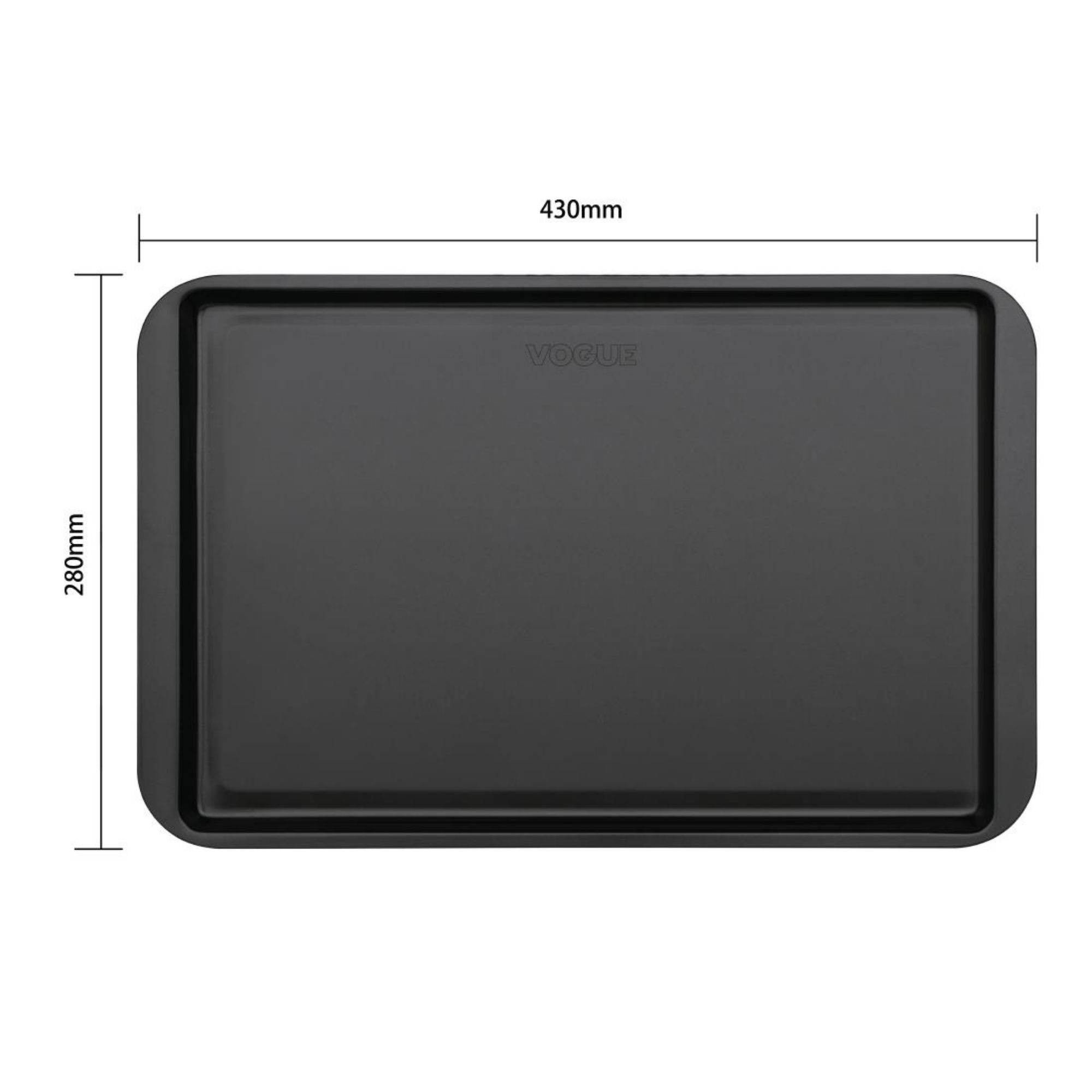 Picture of Vogue Non-Stick Carbon Steel Baking Tray 430 x 280mm