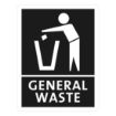 Picture of Jantex Slim Bin General Waste Label - FX192