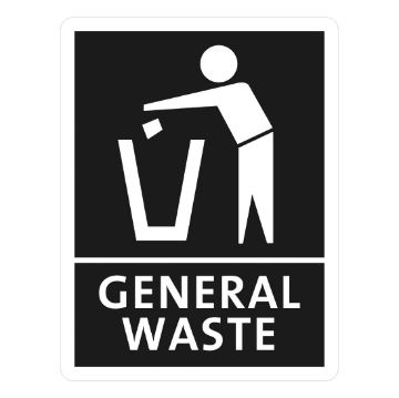 Picture of Jantex Slim Bin General Waste Label