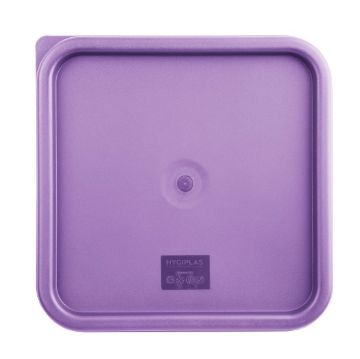 Picture of Hygiplas Square Food Storage Container Lid Purple Large