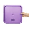 Picture of Hygiplas Square Food Storage Container Lid Purple Large