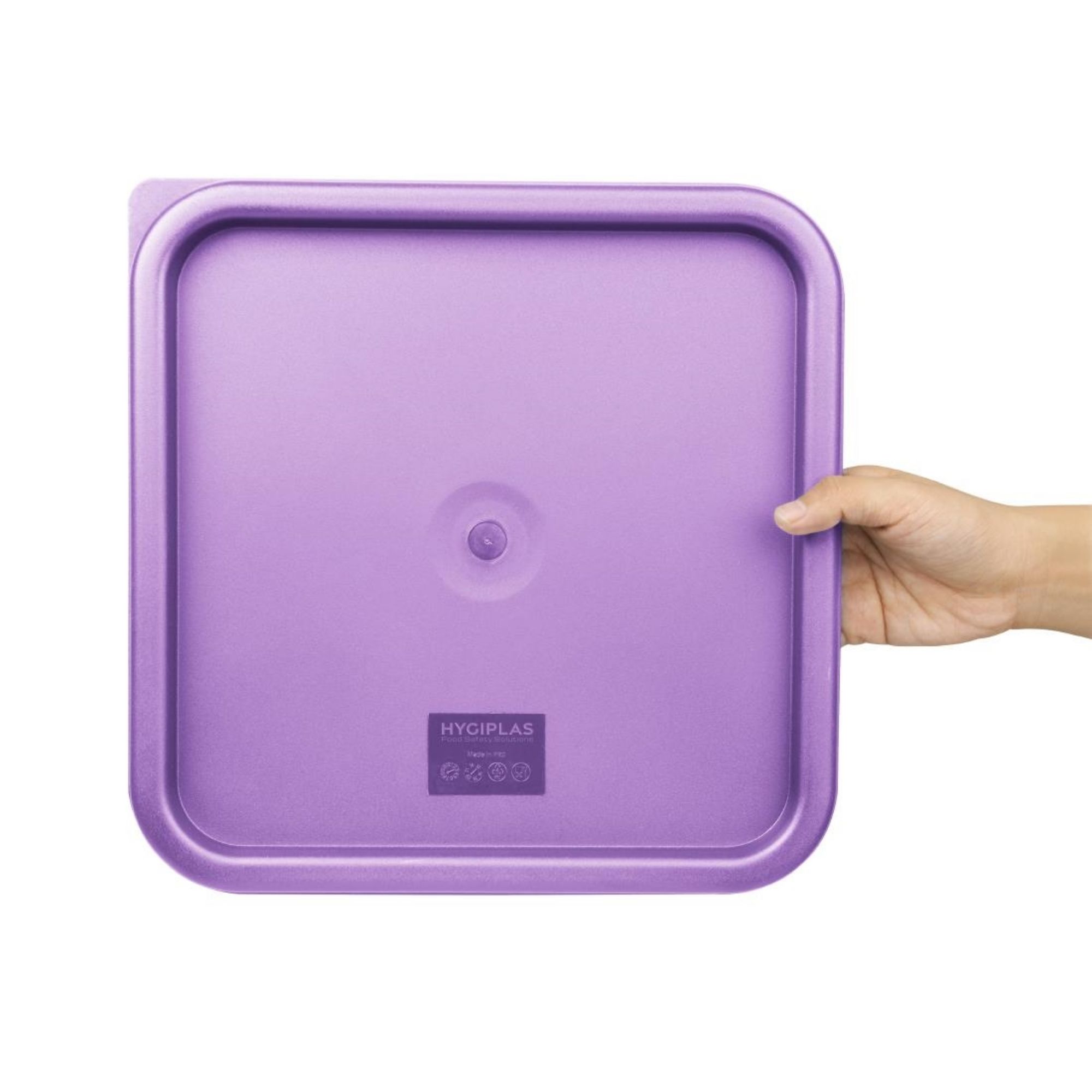 Picture of Hygiplas Square Food Storage Container Lid Purple Large