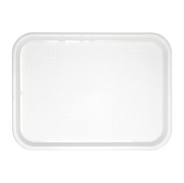 Picture of Olympia Kristallon Polypropylene Fast Food Tray White Medium 415mm