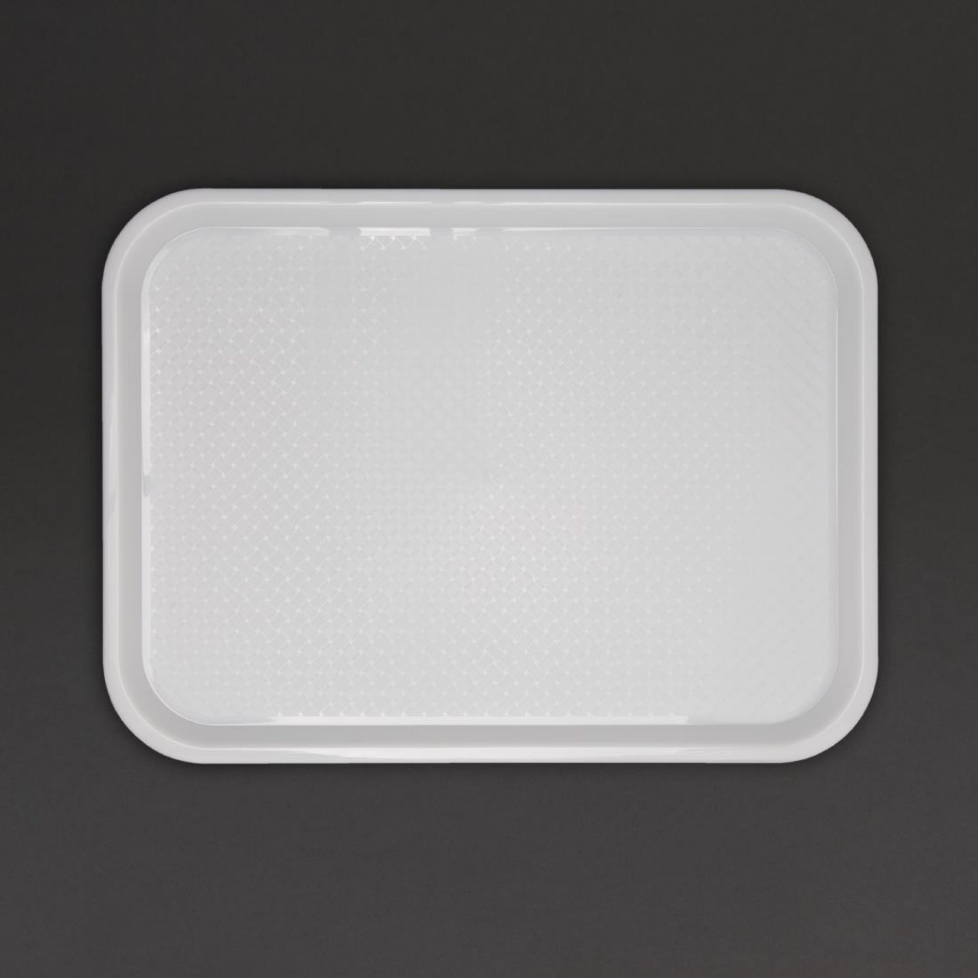Picture of Olympia Kristallon Polypropylene Fast Food Tray White Medium 415mm