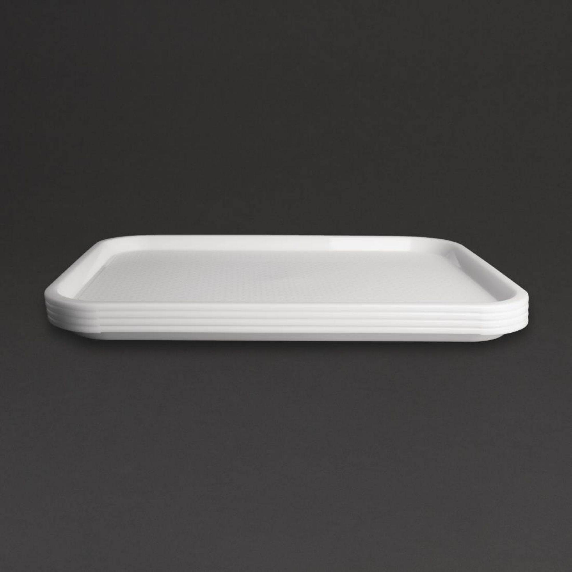 Picture of Olympia Kristallon Polypropylene Fast Food Tray White Medium 415mm