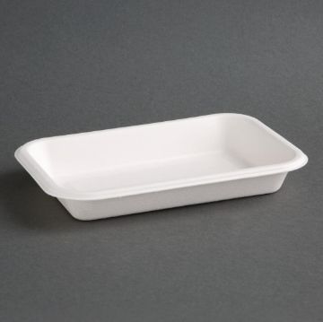 Picture of Fiesta Compostable Bagasse Food Trays 12oz (50 Pack)