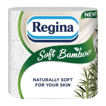 Picture of Regina Soft Bamboo Toilet Roll 3Ply (5x9 Rolls)