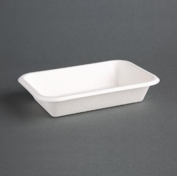 Picture of Fiesta Compostable Bagasse Food Trays 16oz (50 Pack)