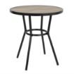 Picture of Bolero Marston Round Outdoor Table Black 700mm