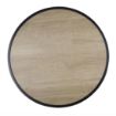Picture of Bolero Marston Round Outdoor Table Black 700mm