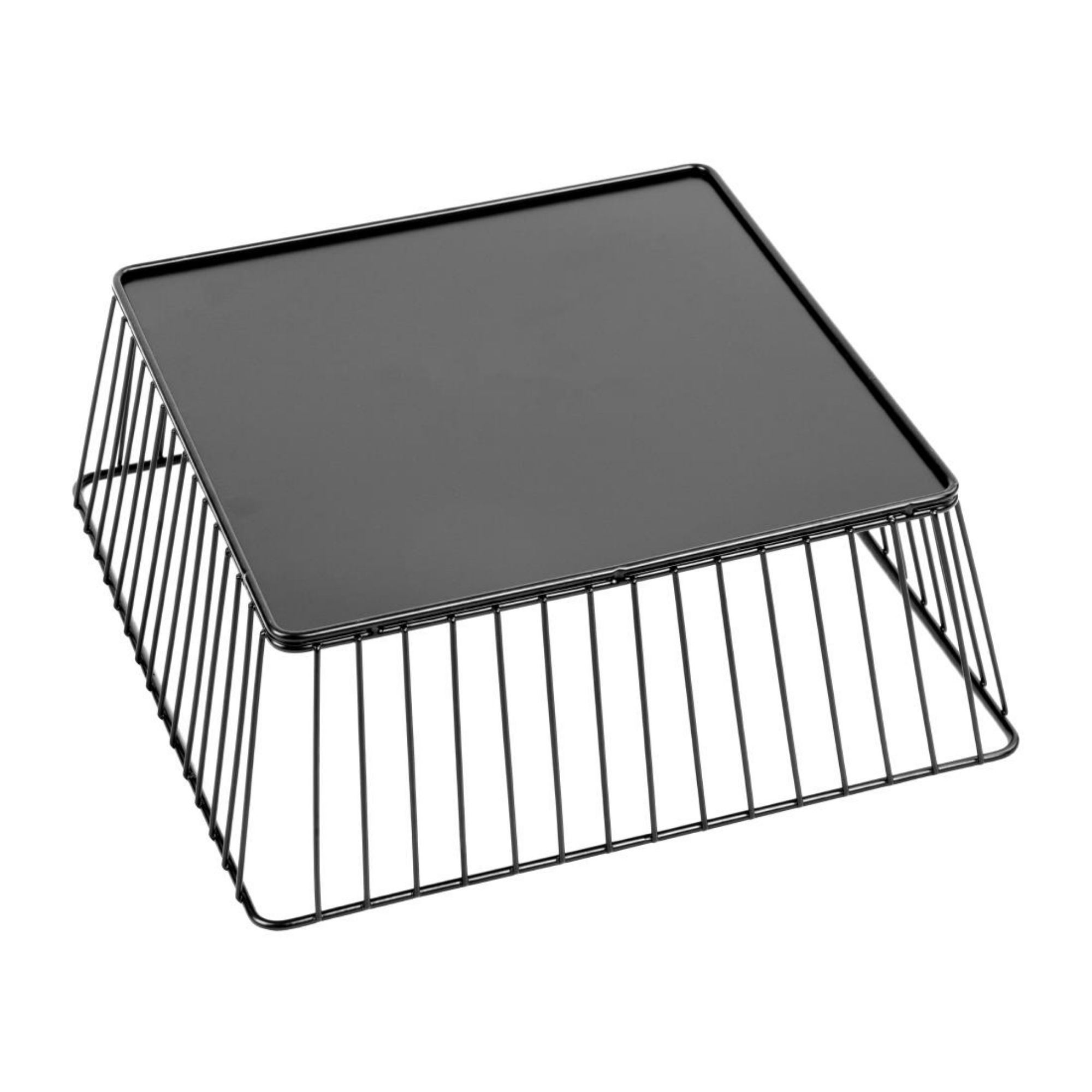 Picture of Olympia Wire Food Display Tray Square Black 280x280x100mm
