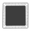 Picture of Olympia Wire Food Display Tray Square Black 280x280x100mm