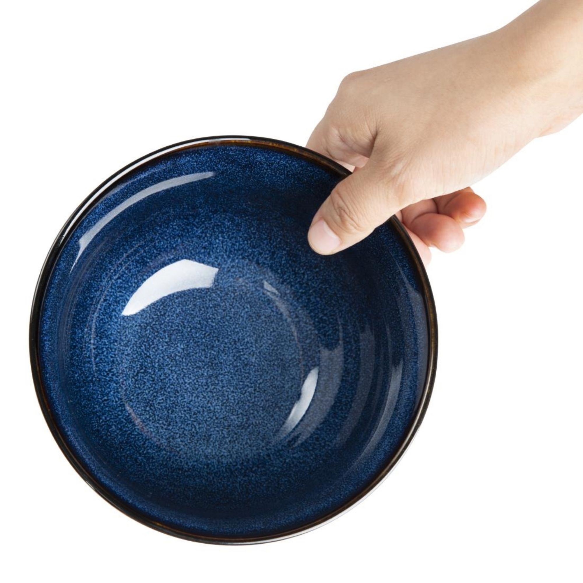 Picture of Olympia Luna Midnight Blue Footed Bowls 150mm (6 Pack)