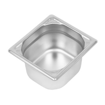 Picture of Vogue Heavy Duty Stainless Steel 1/6 Gastronorm Tray 100mm