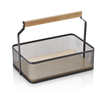 Picture of Basket with handle Black