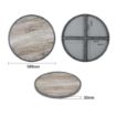 Picture of Bolero Fibre Glass Round Table Top Wood Effect 580mm