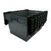 Picture of Vogue Plastic Transport Storage Crate with Attached Lid 600x400x320mm