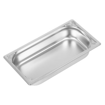 Picture of Vogue Heavy Duty Stainless Steel 1/3 Gastronorm Tray 65mm