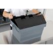 Picture of Vogue Plastic Transport Storage Crate with Attached Lid 600x400x320mm