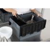 Picture of Vogue Plastic Transport Storage Crate with Attached Lid 600x400x320mm