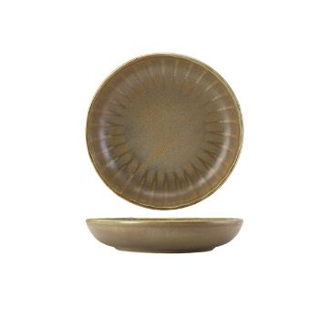 Picture of Terra Porcelain Matt Grey Scalloped Coupe Bowl 20.3cm - Pack of 6