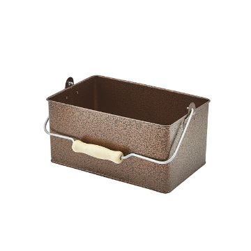 Picture of Rectangular Table Caddy 24.5 x 15.5 x 12.5cm Antique Copper