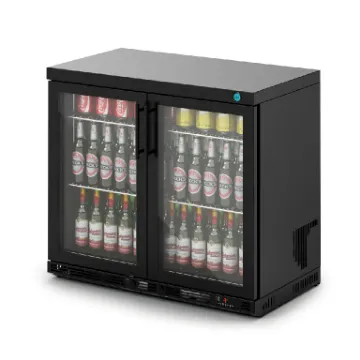 Picture of IMC Ventus V90 Bottle Cooler [Front Load] - Glass Door - Black Painted Frame - H 800 mm - W 900 mm - R290