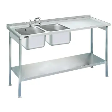 Picture of Lincat Built-in Sink Unit - Double Sink - Right-Hand Drainer - W 1500 mm