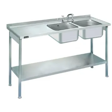 Picture of Lincat Built-in Sink Unit - Double Sink - Left-Hand Drainer - W 1500 mm