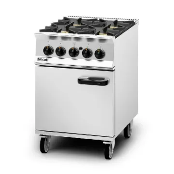Picture of Lincat Opus 800 Propane Gas Free-standing Oven Range [R/Hand Door] - 4 Burners - W 600 mm - 33.6 kW