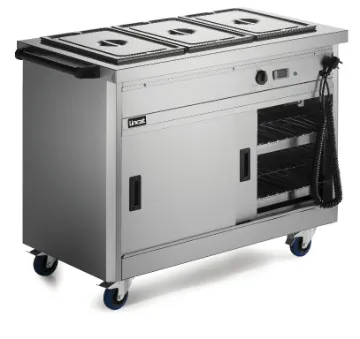 Picture of Lincat Panther 670 Series Free-standing Hot Cupboard - Bain Marie Top - 3GN - W 1205 mm - 2.8 kW